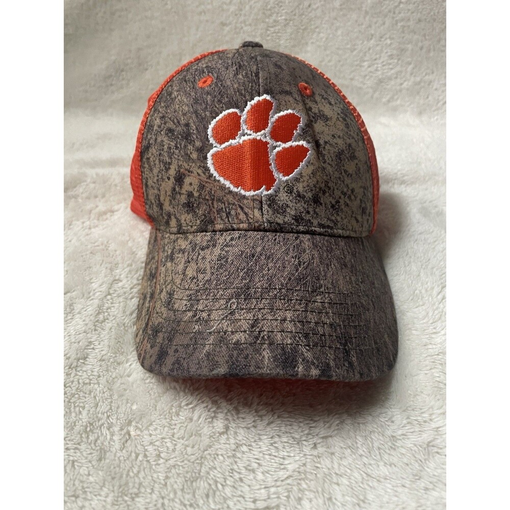 Clemson Tigers Cap / Hat Camouflage And Orange